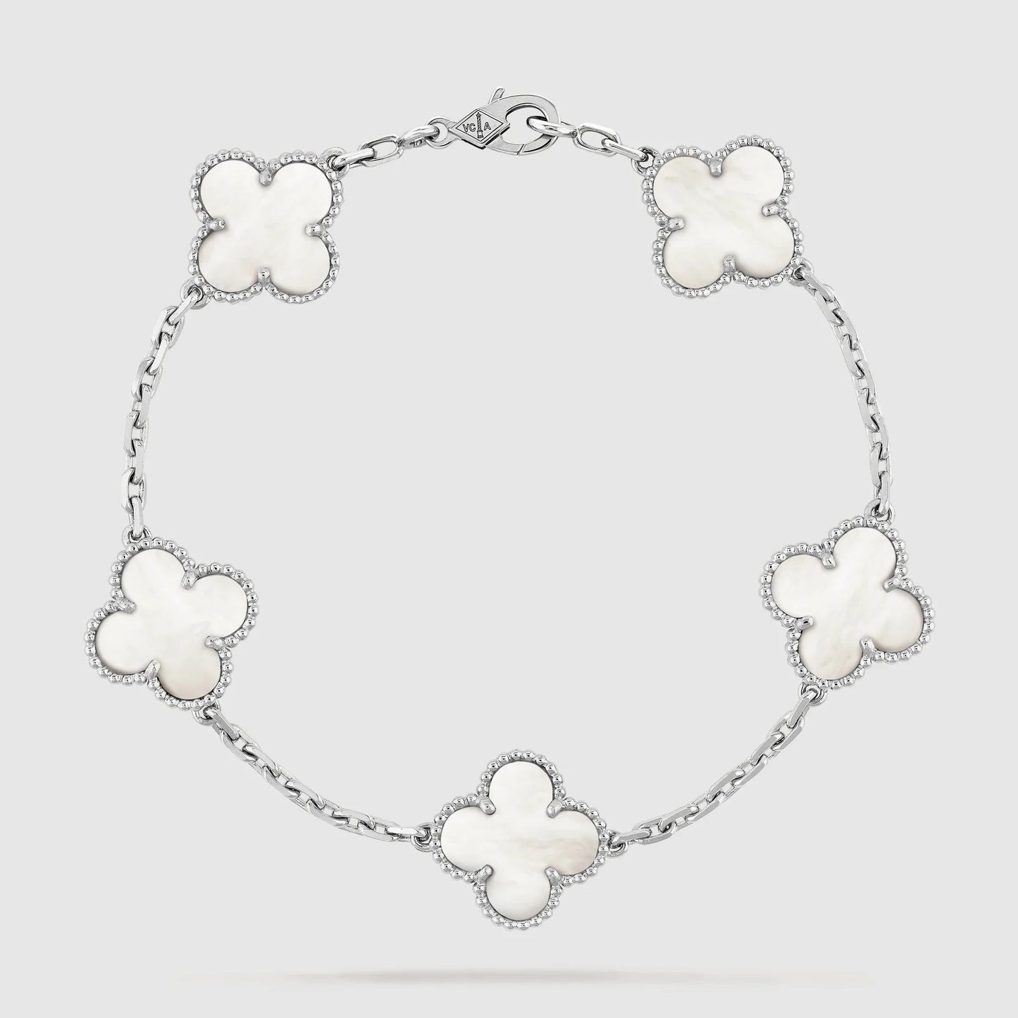 SILVER MOP 5 MOTIF BRACELET mysite