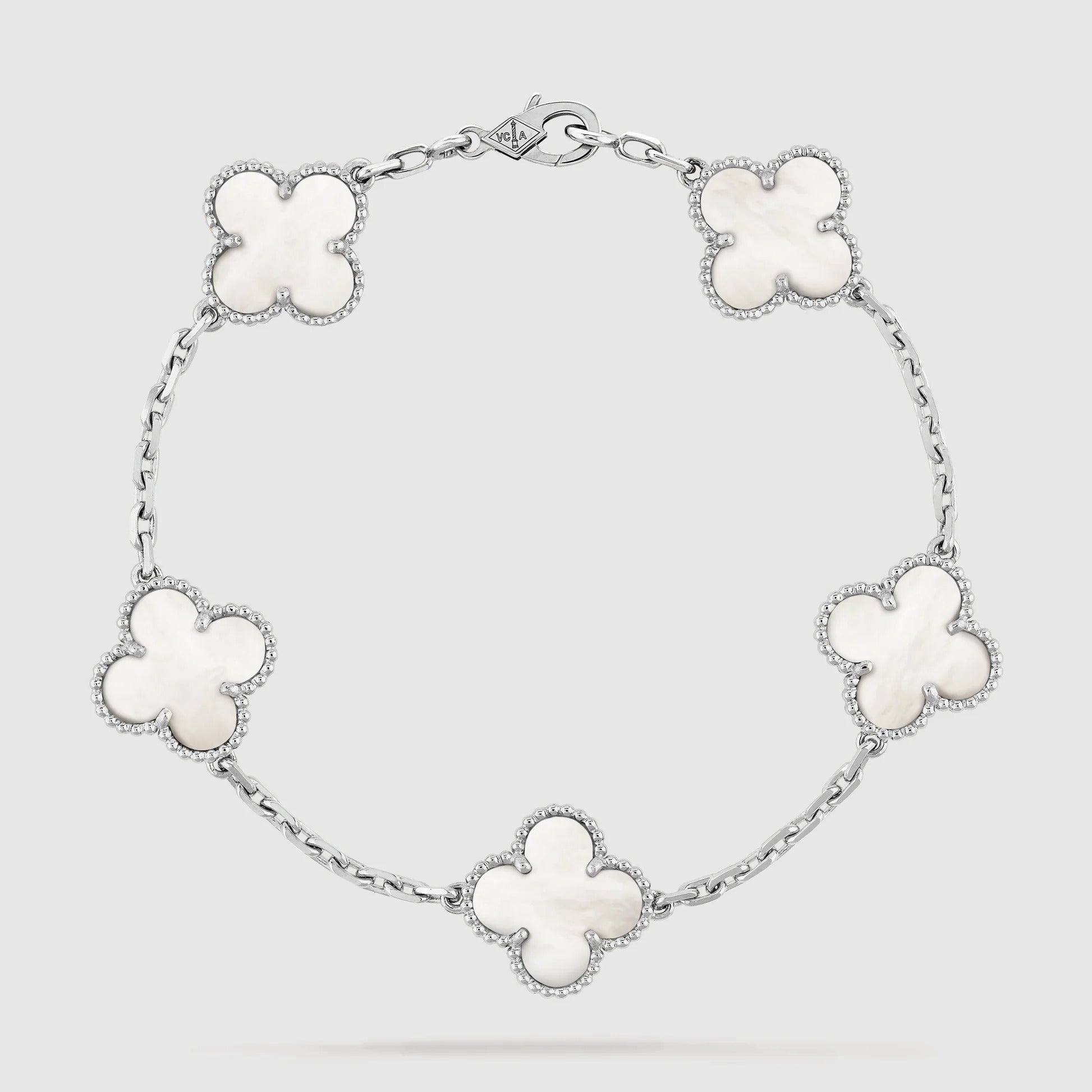 SILVER MOP 5 MOTIF BRACELET mysite