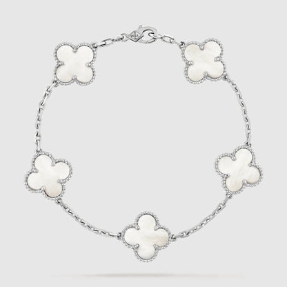 SILVER MOP 5 MOTIF BRACELET mysite