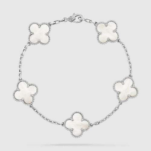 SILVER MOP 5 MOTIF BRACELET mysite