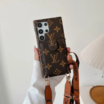 Brown Card Wallet Galaxy Case For Samsung-1 mysite