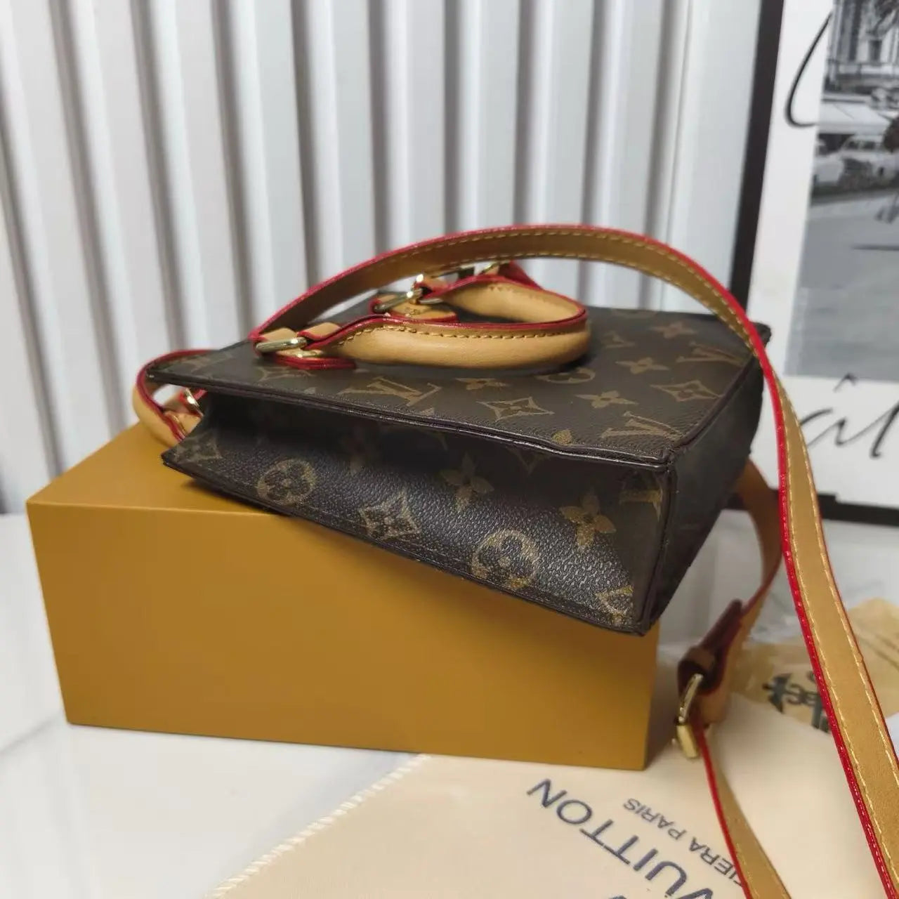 Classic Tote Bag With Crossbody Strap-18 mysite