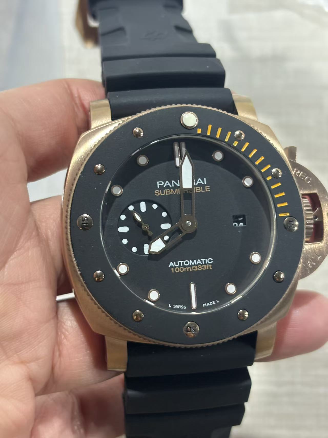 Replica SUBMERSIBLE 904L Stainless Steel Automatic Mechanical Watch Mens Watches 47MM