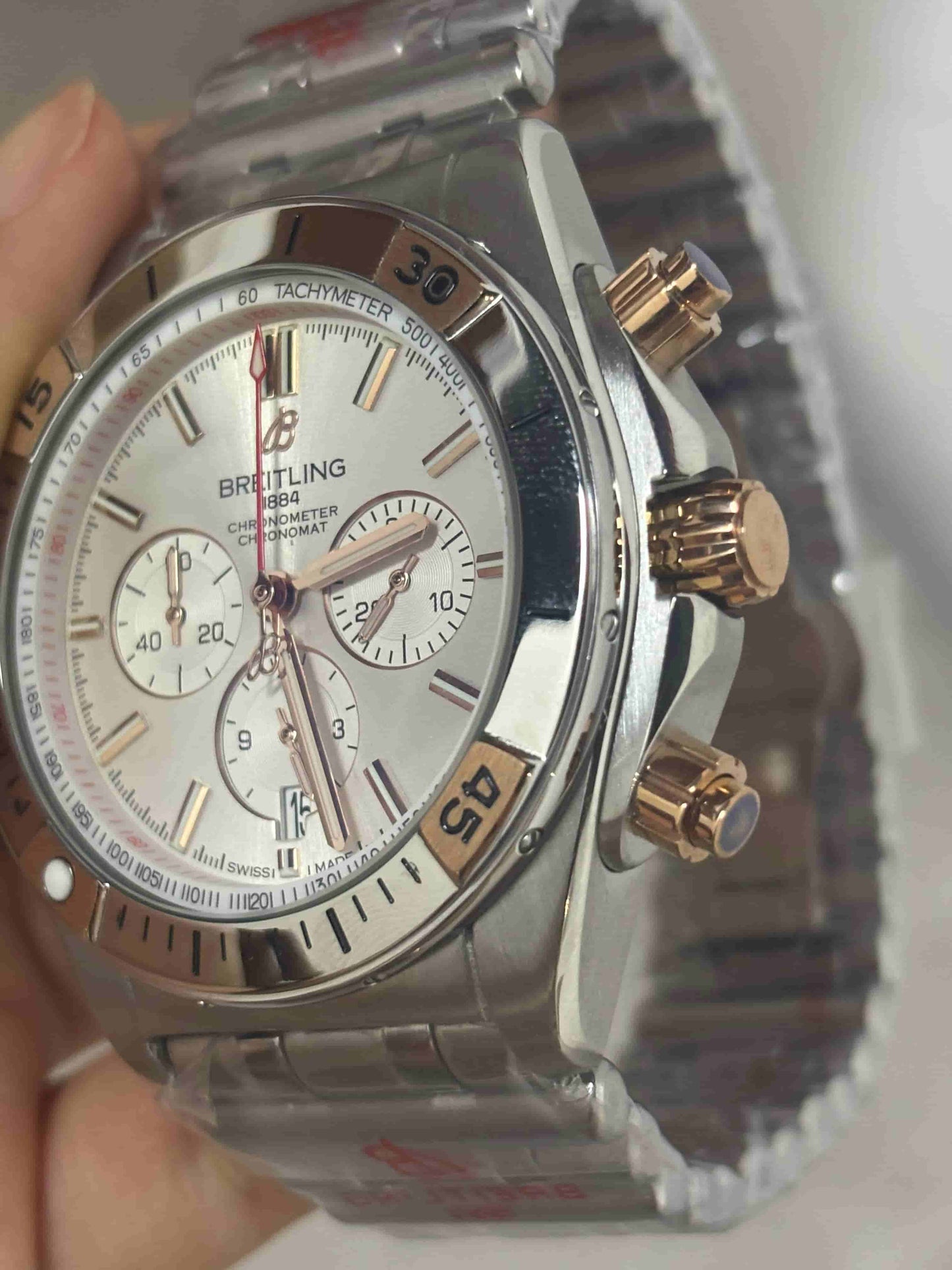 Replica Stainless Steel Japanese Vk Quartz Movement Watch  BL186