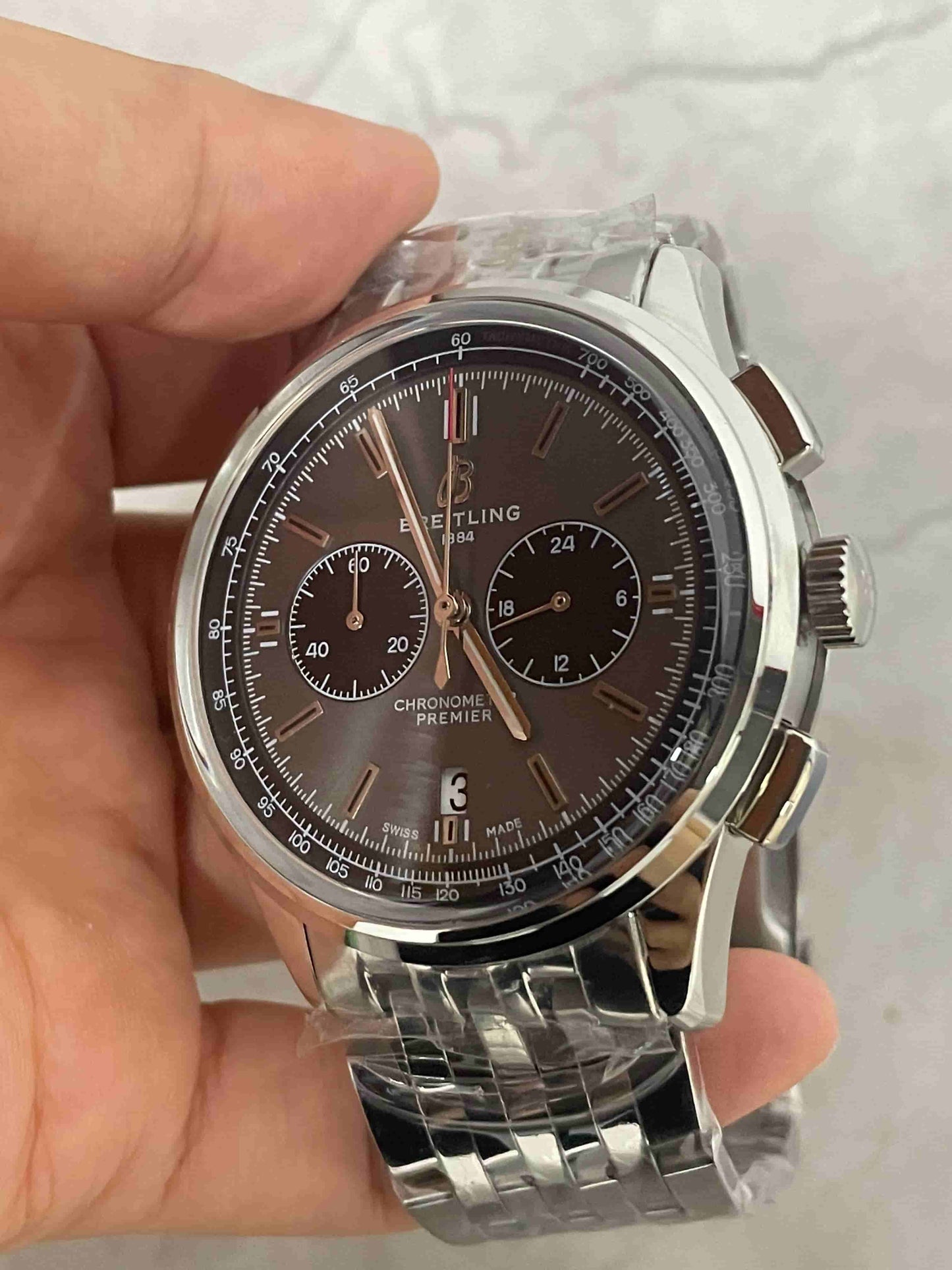 Replica Stainless Steel Japanese Vk63 Quartz Movement Watch  BL87