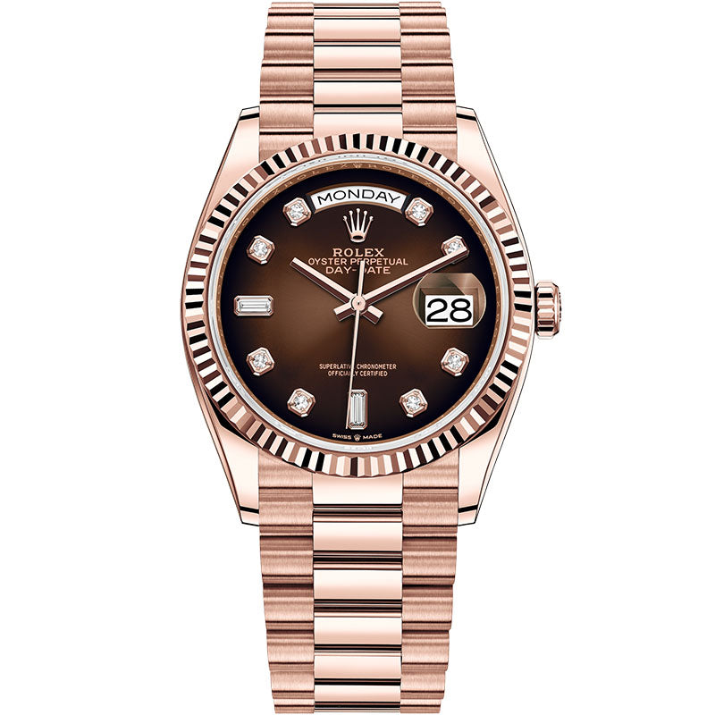 40mm Automatic Watch Replica Daydate Rose Belt 061314
