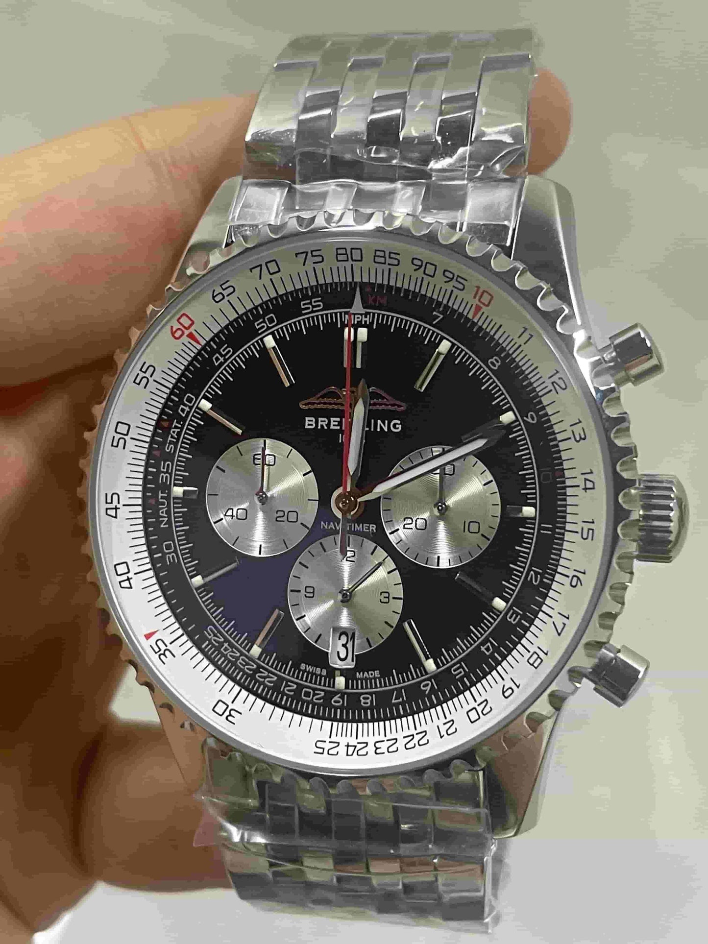 Replica Stainless Steel Japanese Vk63 Quartz Movement Watch BL49