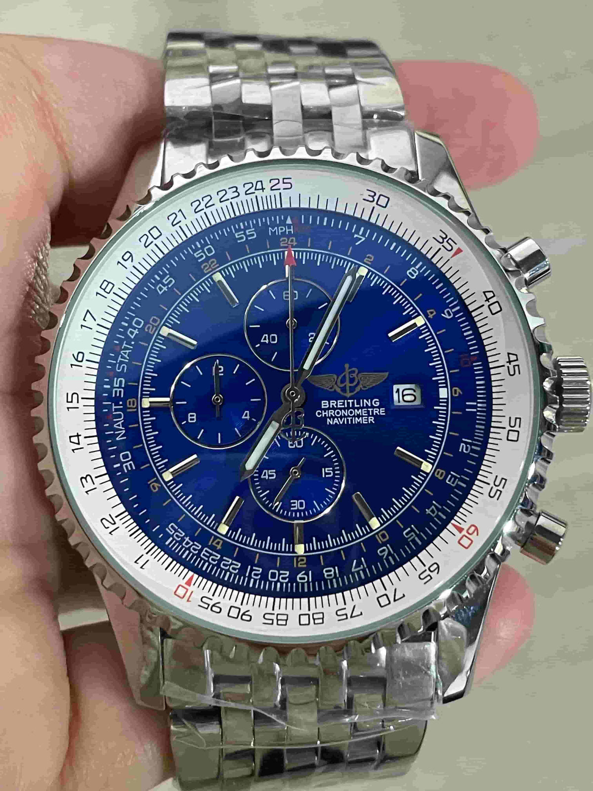 Replica Stainless Steel Japanese Vk Quartz Movement Watch BL155