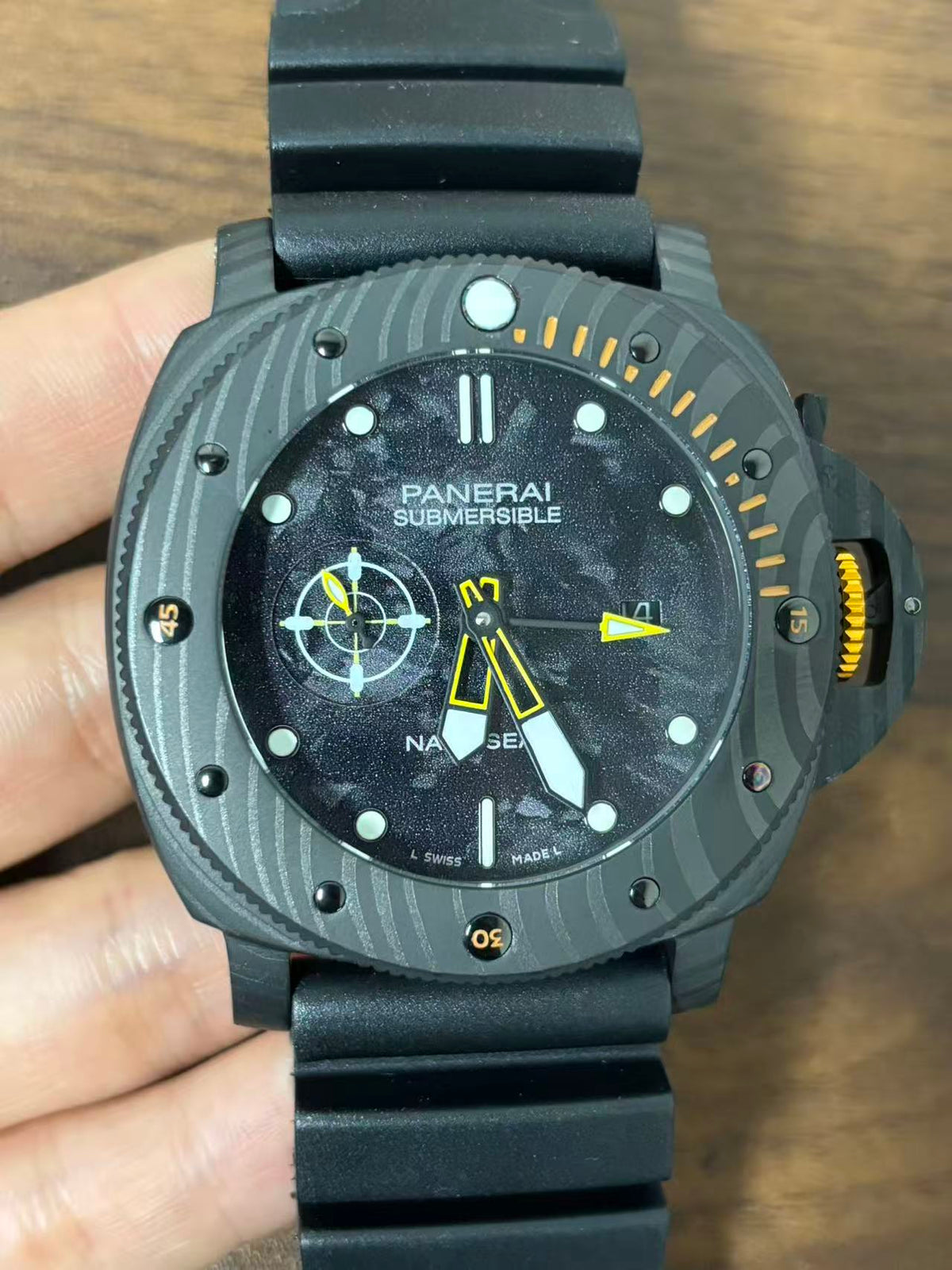Replica SUBMERSIBLE 904l Stainless Steel Automatic Mechanical Watch Mens Watches 46MM