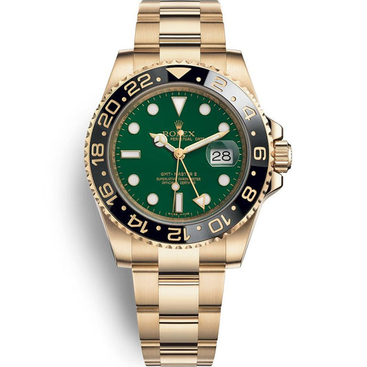 Automatic Watch Replica GMT Master II GOLD GREEN 100711