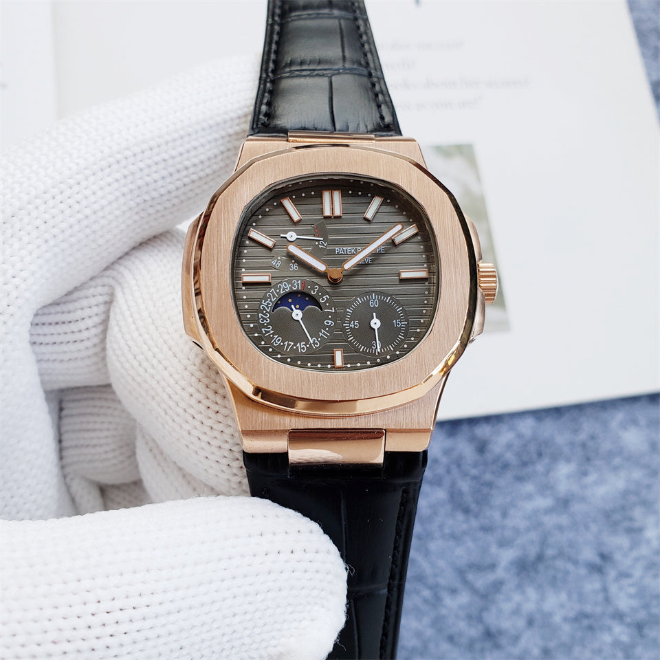 Moonphase Nautilus 904l Stainless Steel Automatic Mechanical Watch 39MM