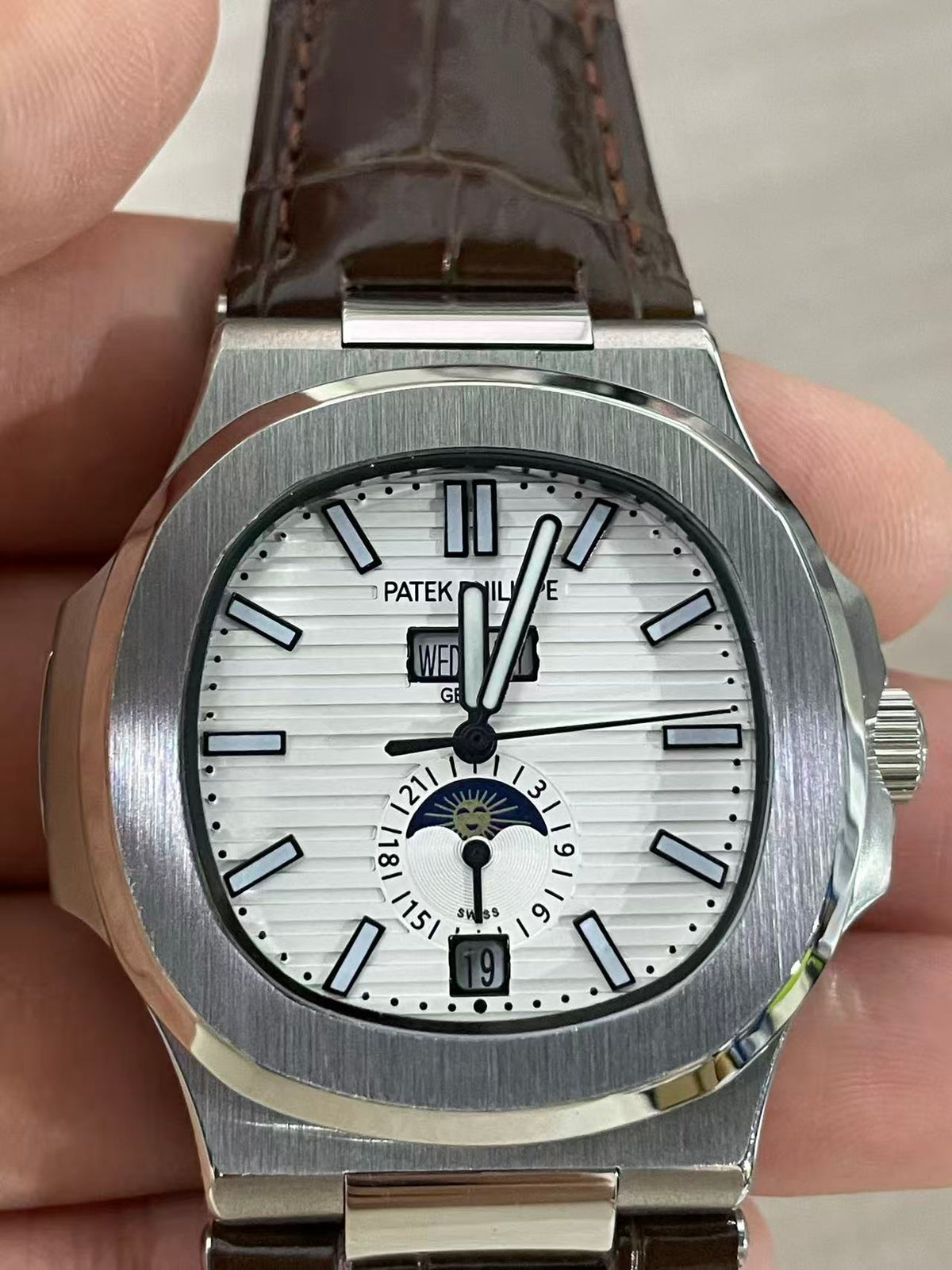 Replica NAUTILUS Stainless Steel Automatic Mechanical Watch 40mm