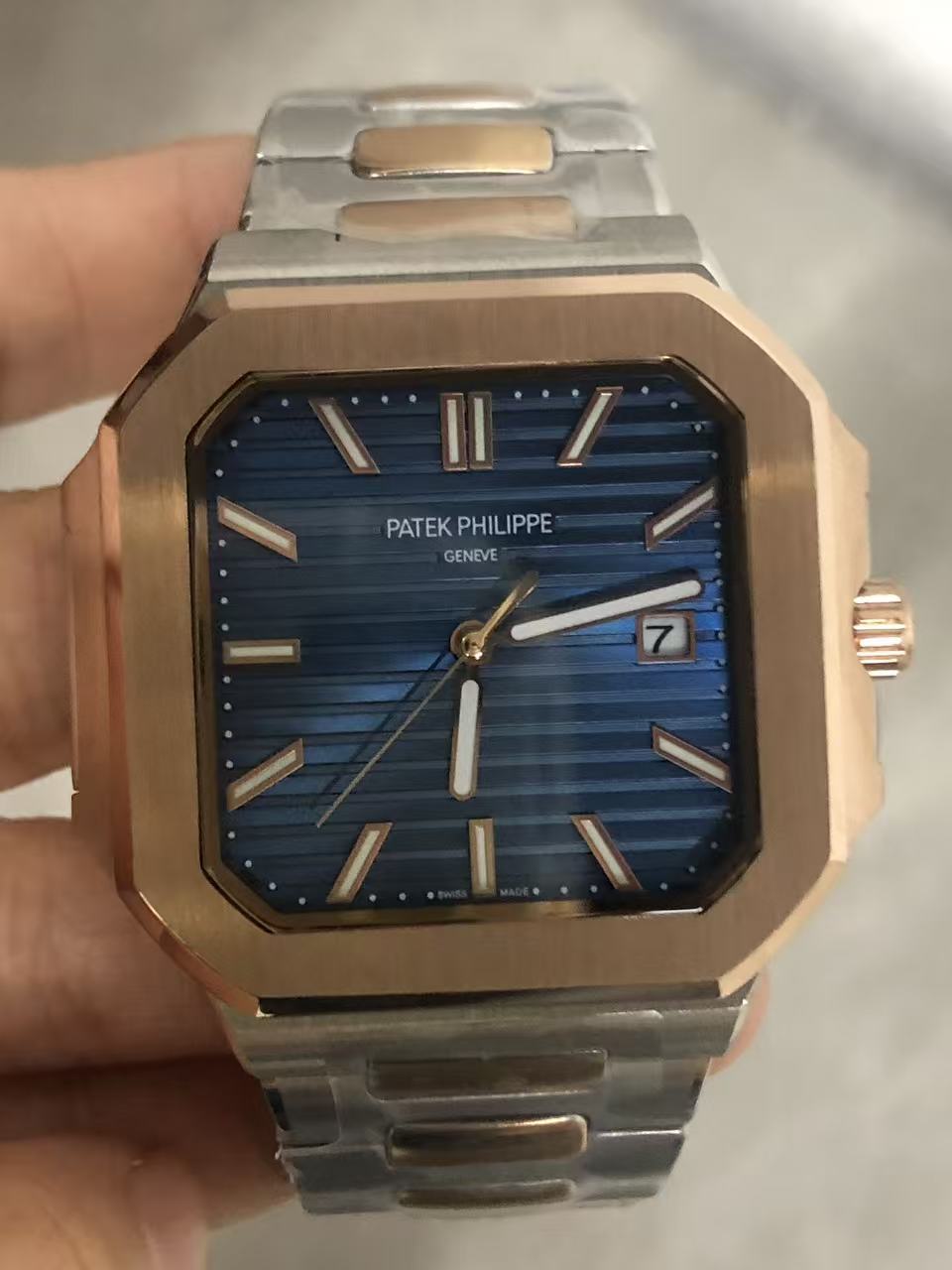 Replica CUBITUS 5821/1AR-001 Stainless Steel Automatic Mechanical Watch 45mm