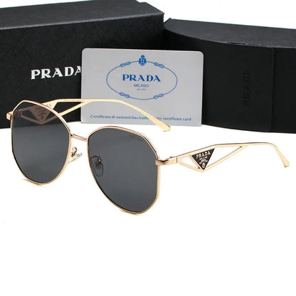 Unisex Triangle Logo Metal Sunglassess-sss62 mysite