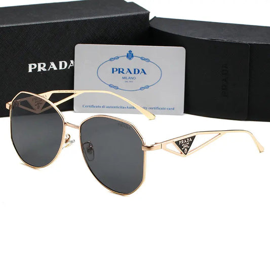 Unisex Triangle Logo Metal Sunglassess-sss62 mysite