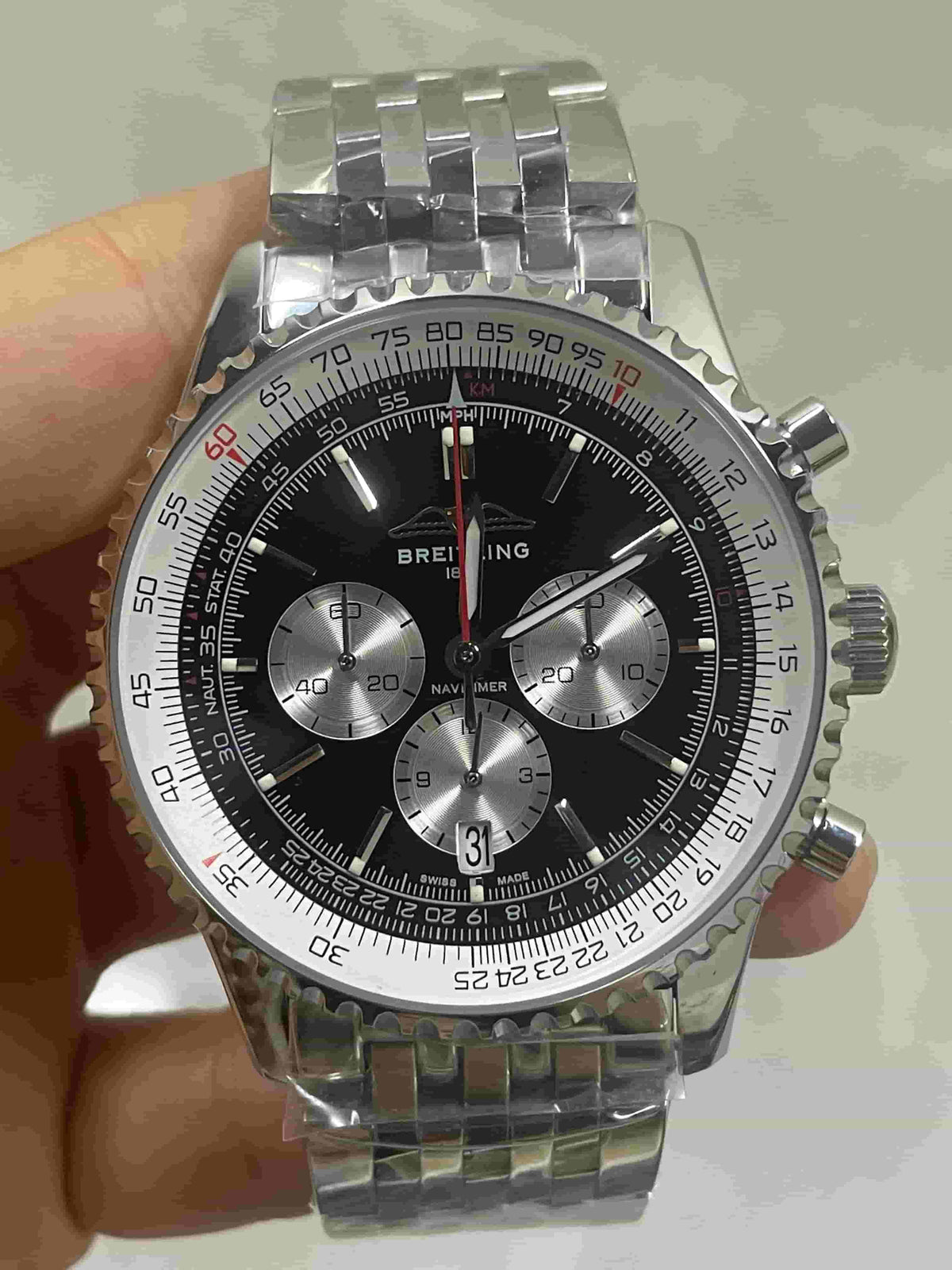 Replica Stainless Steel Japanese Vk63 Quartz Movement Watch BL49