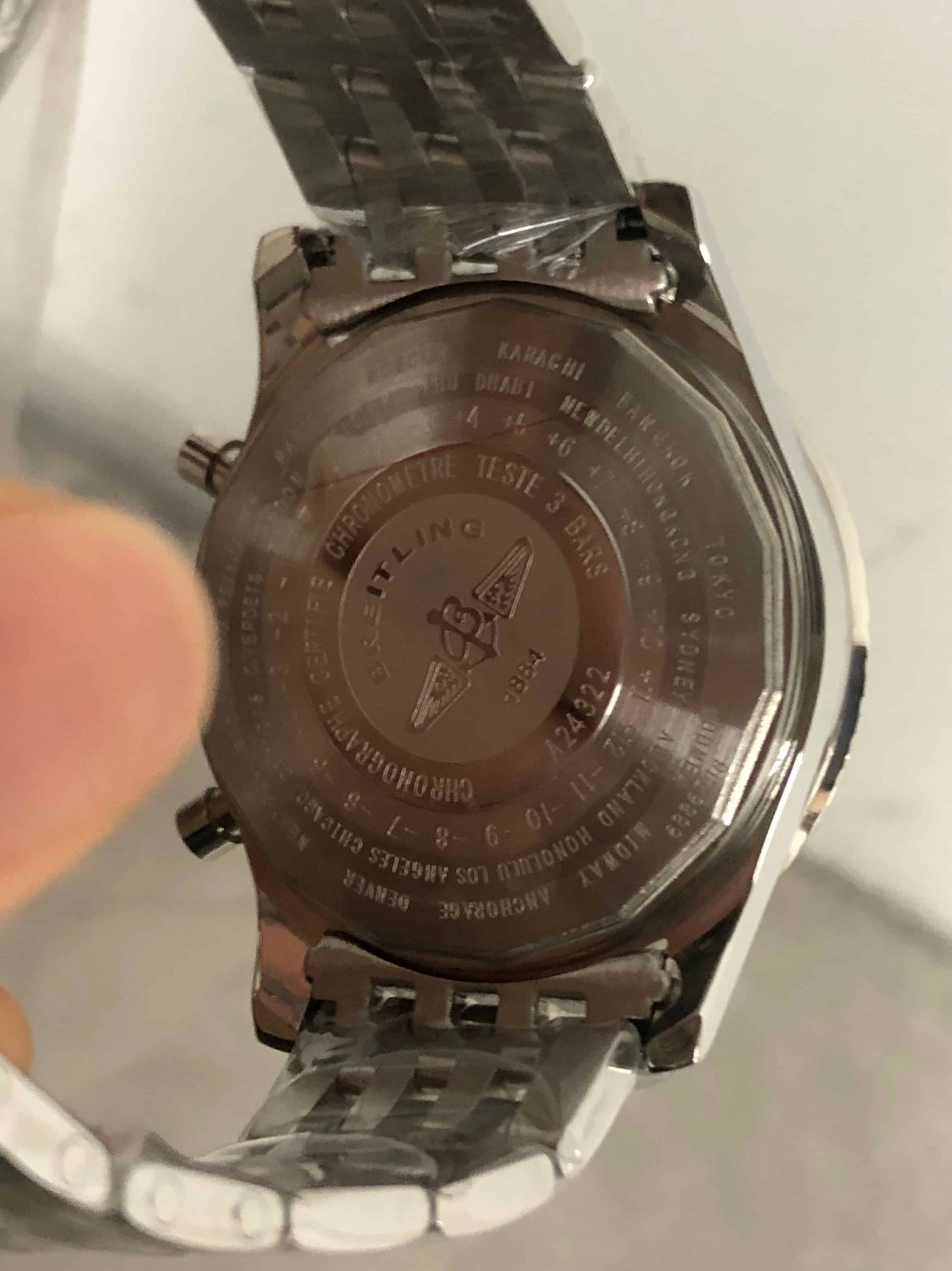 Replica Stainless Steel Japanese Vk Quartz Movement Watch BL167