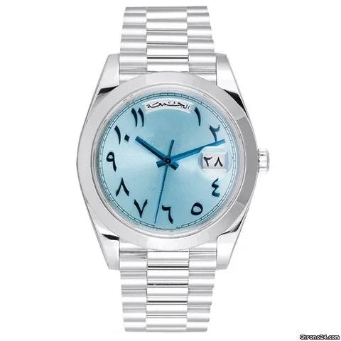 40mm Automatic Watch Replica Daydate Blue Dial 061317