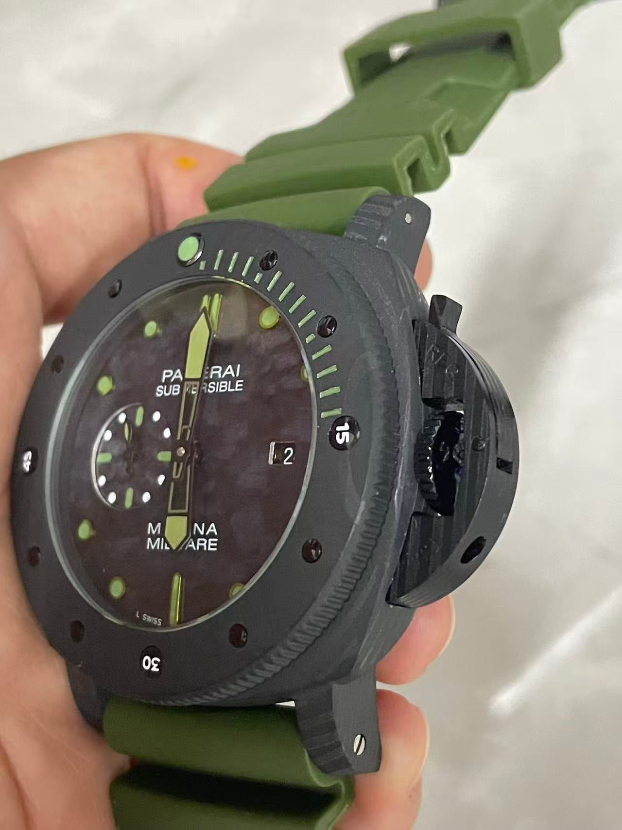 Replica SUBMERSIBLE 904L Stainless Steel Automatic Mechanical Watch Mens Watches 47mm PAM00961