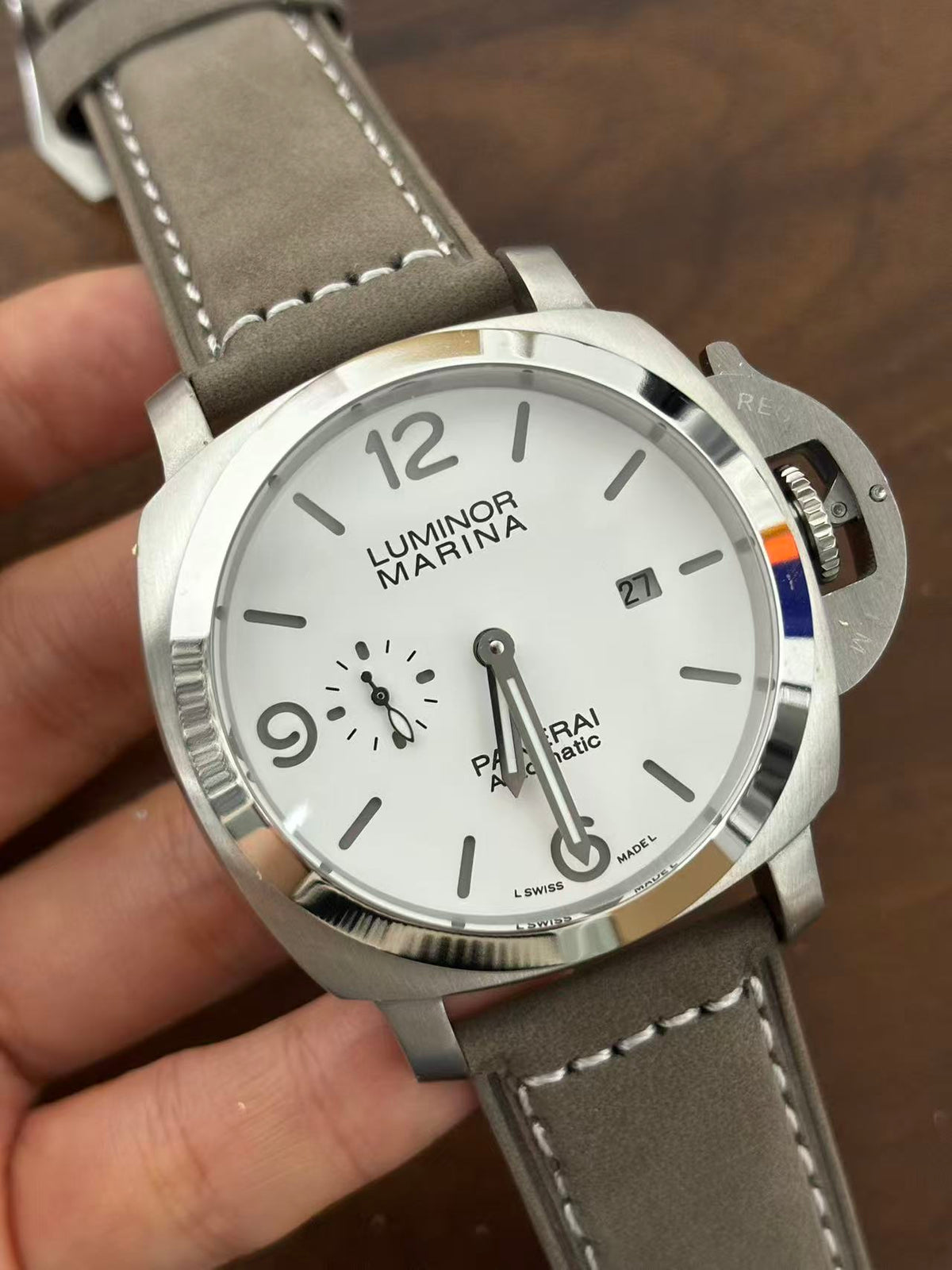 Replica LUMINOR 904l Stainless Steel Automatic Mechanical Watch Mens Watches 46MM PAM01314