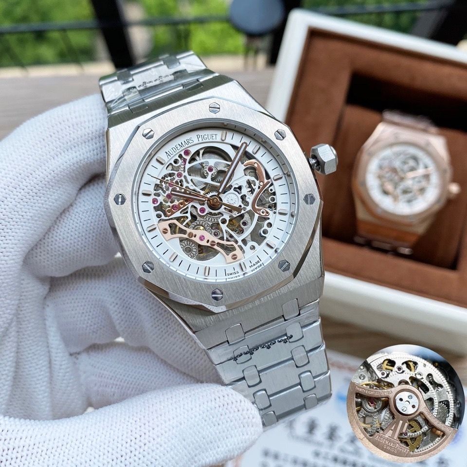 Replica Royal Oak 904l Stainless Steel Hollow Automatic Mechanical Watch 42mm