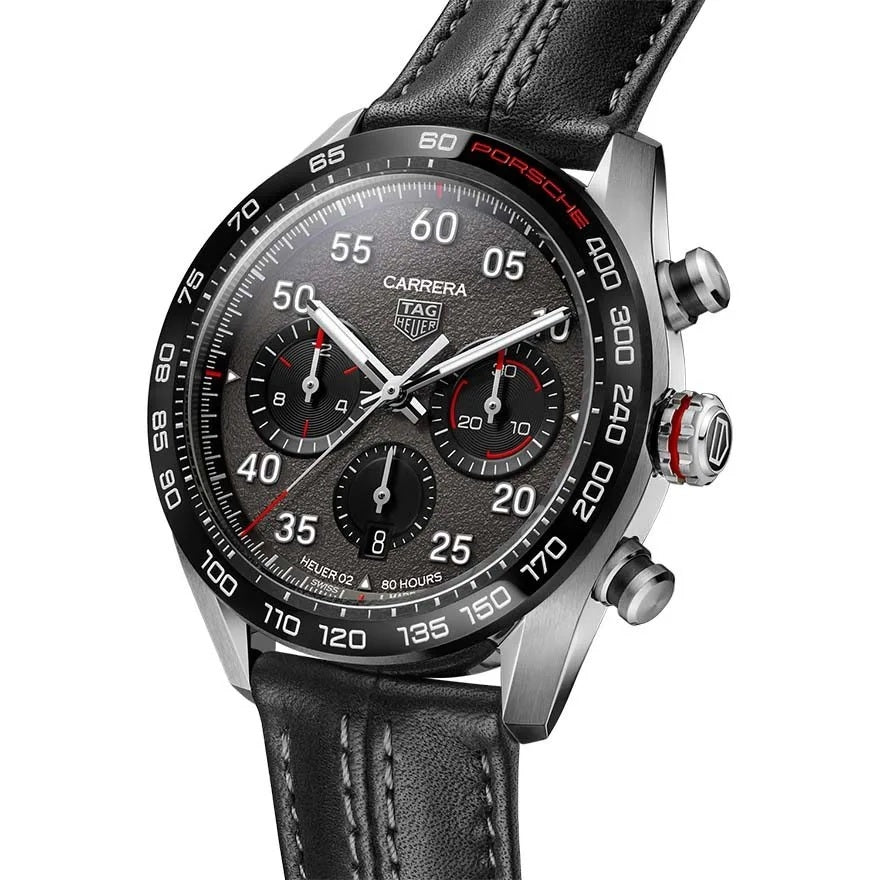 Replica Tag Porsche Carrera Leather Strap (800402)