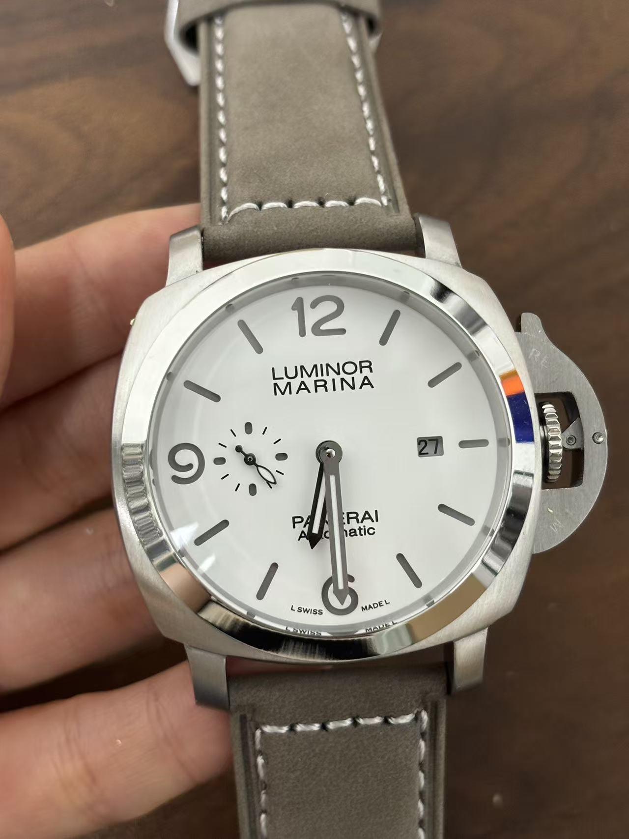 Replica LUMINOR 904l Stainless Steel Automatic Mechanical Watch Mens Watches 46MM PAM01314
