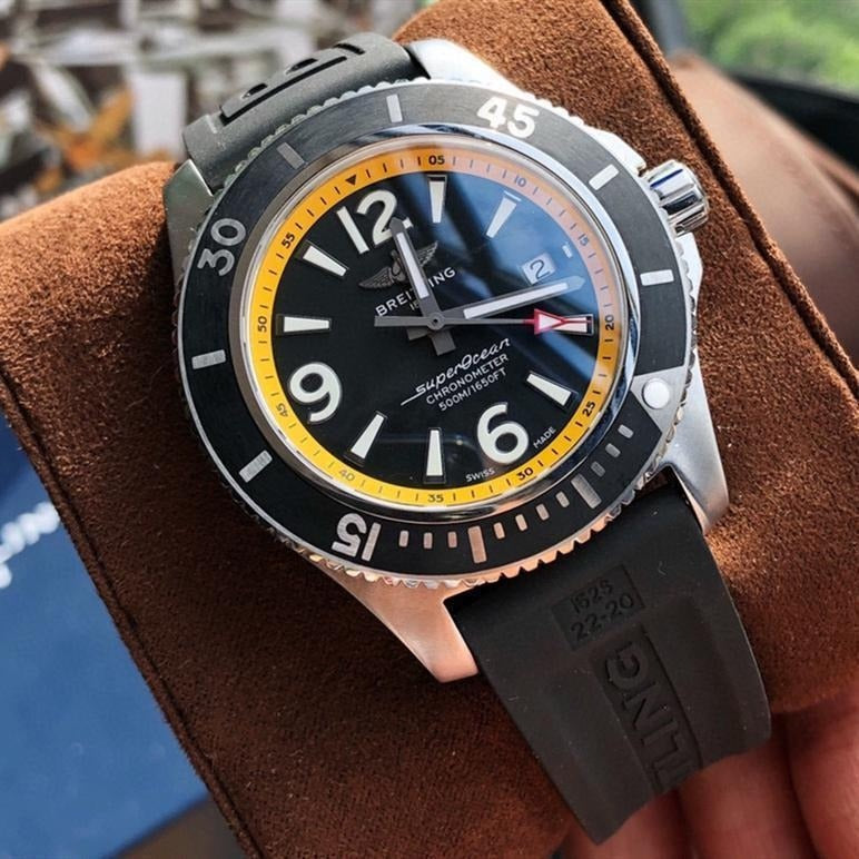 Replica Super Ocean 46MM Mechanical Automatic Stainless Steel Watch