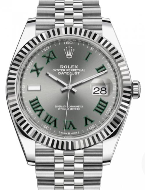 Automatic Watch for Men Replica DateJust Silver Green Dial 100514