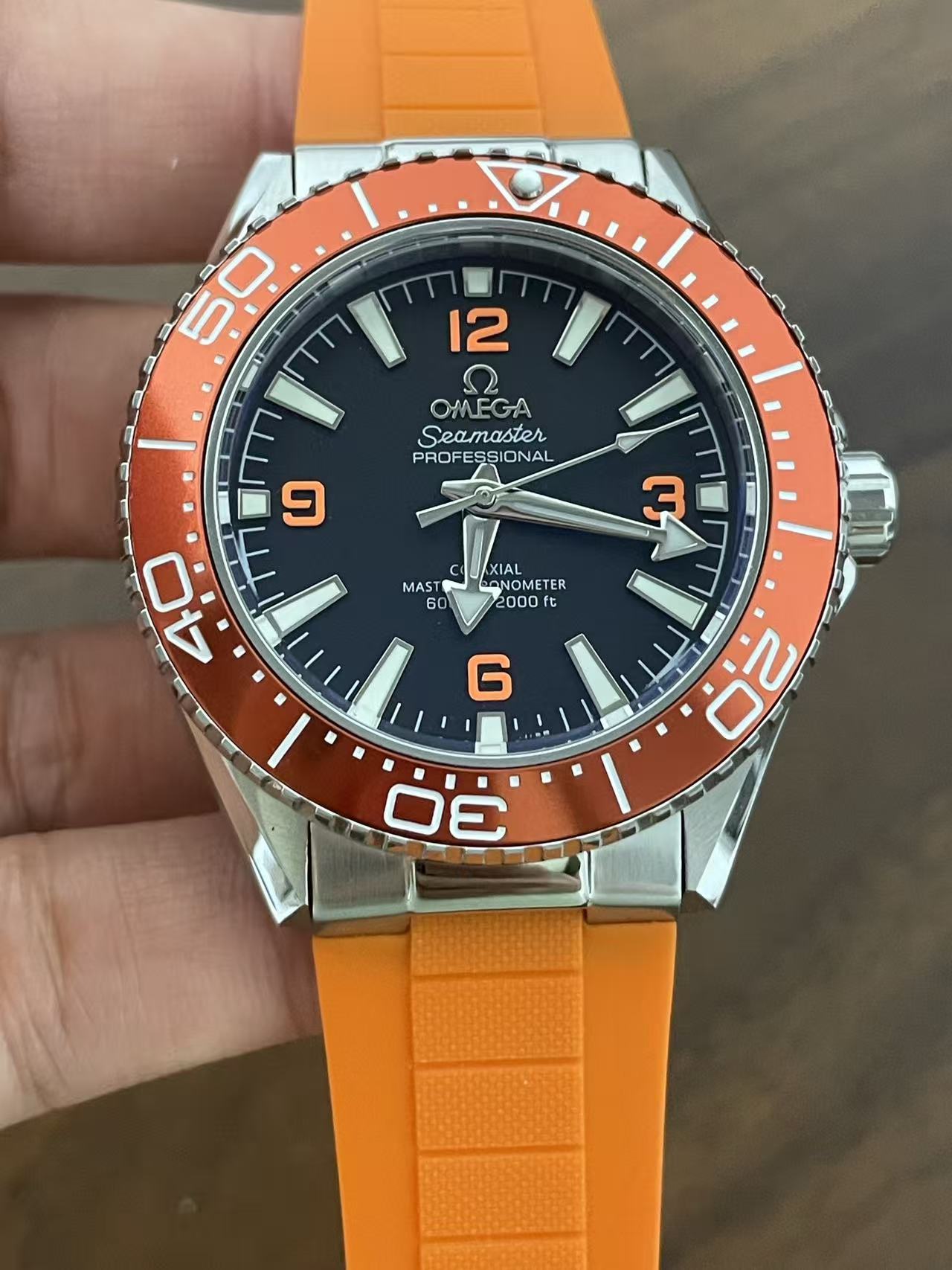 Replica Seamaster 600M Rubber Strap Automatic Mechanical Mens Watches 42MM-1