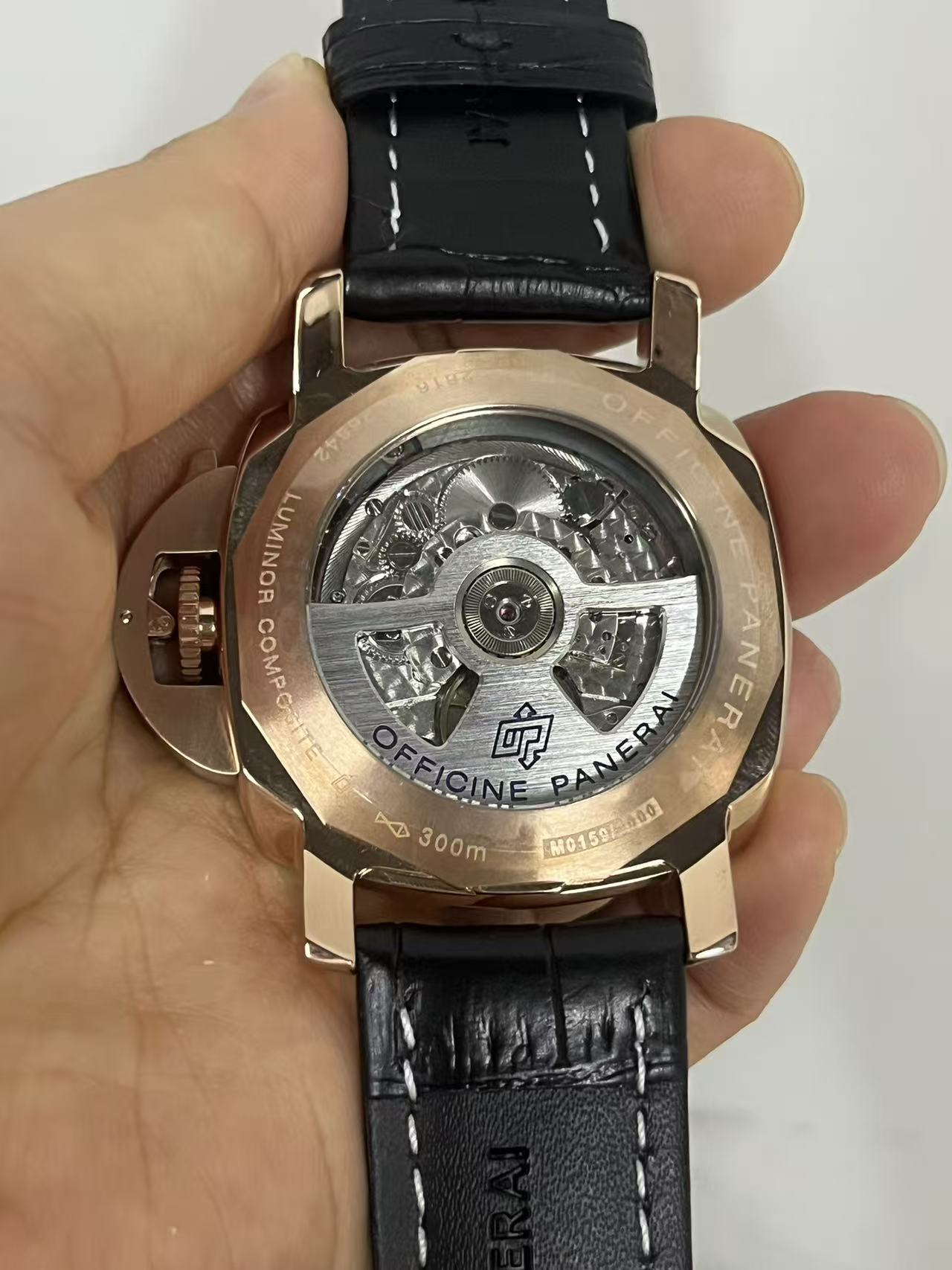 904l LUMINOR Stainless Steel Automatic Mechanical Watch Leather Strap Mens Watches 45MM