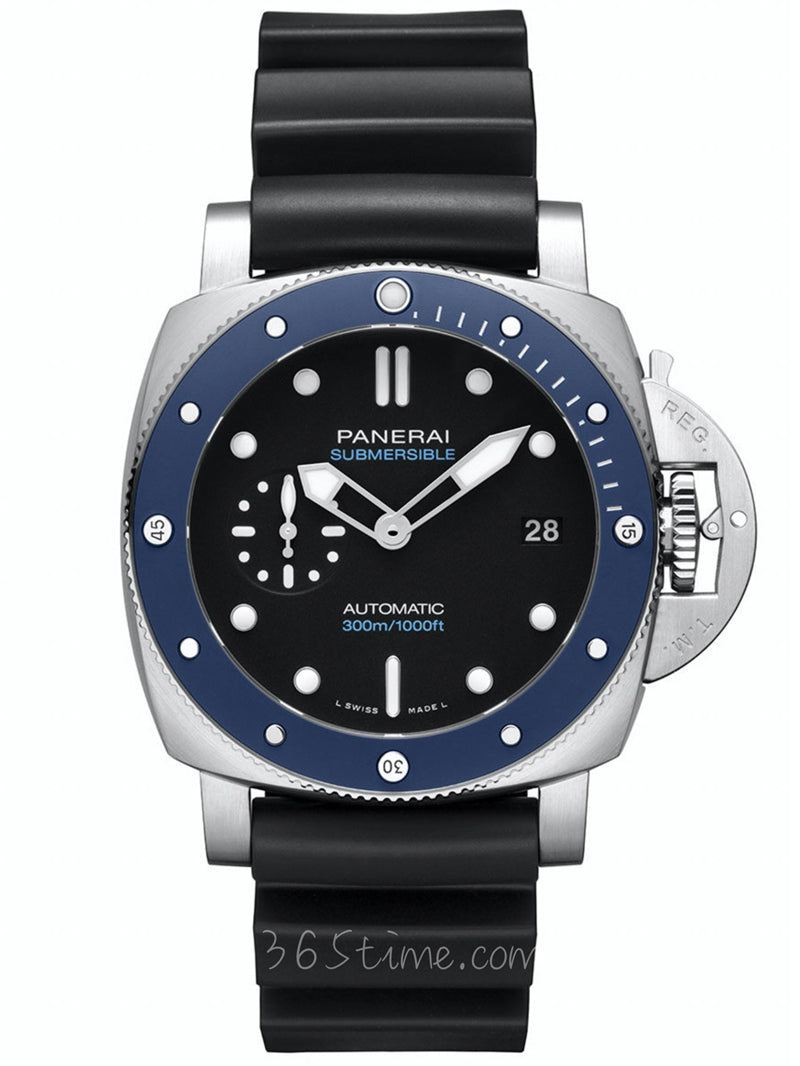 904l Stainless Steel Automatic Mechanical Watch Rrubber Strap Mens Watches 47MM