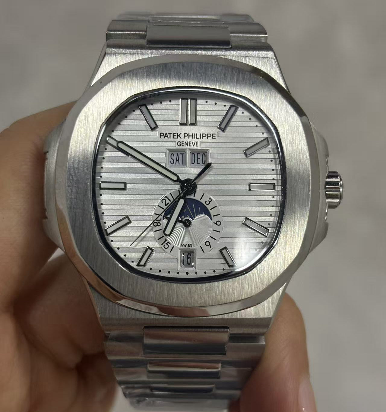 Replica 5726/1A-010 Stainless Steel Automatic Mechanical Watch 40mm