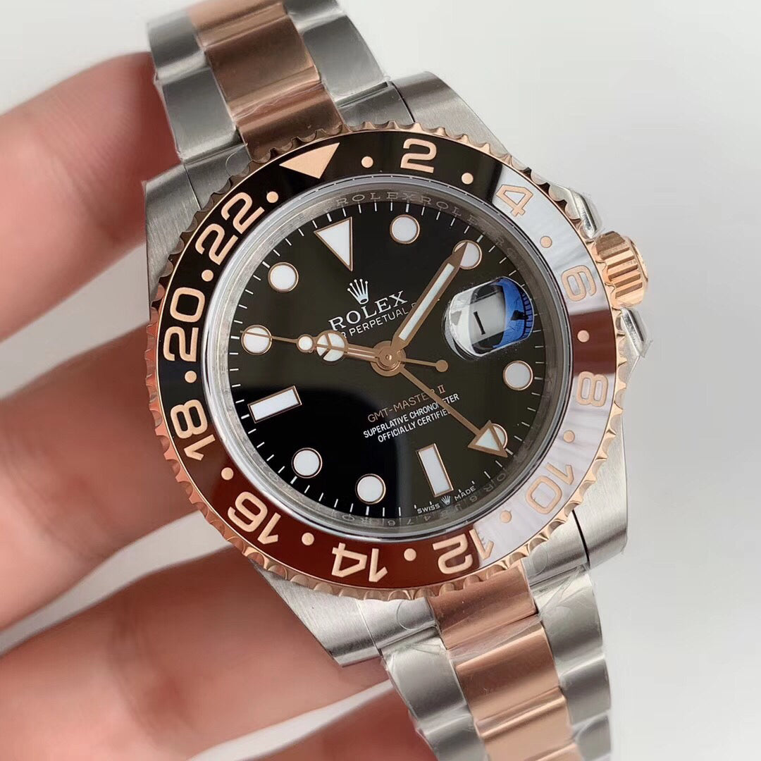Automatic Watch Replica GMT Master II ROSE Black 100709