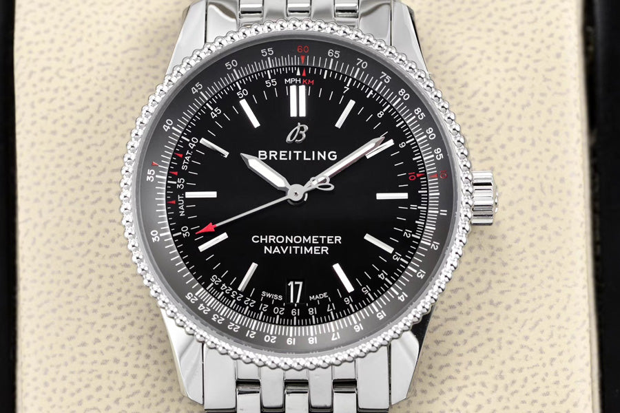 Replica Aviation Timing B01 46MM Stainless Steel Watch
