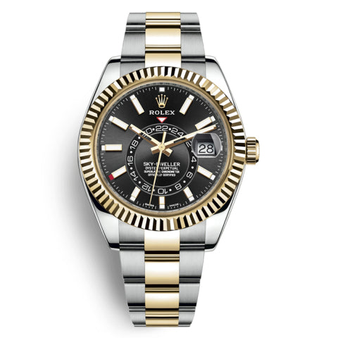 Automatic Watch for Men Replica Sky Dweller Goldblack Dial 40mm R061208