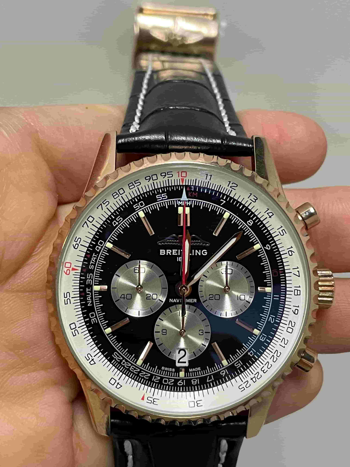 Replica Stainless Steel Japanese Vk63 Quartz Movement Watch BL44