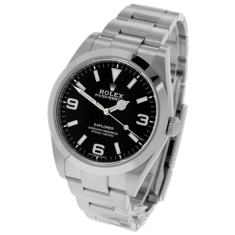 Luxury Automatic Watch for Men Mechanical Wristwatch Stainless Steel Explorer Oyster Perpetual 100301
