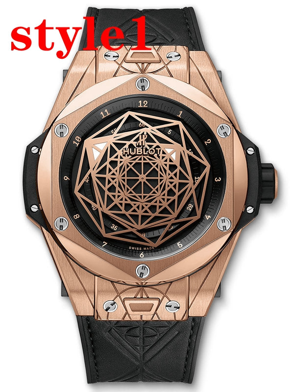 Luxury Automatic Mechanical Watch for Men Stainless Steel Leather Strap Wristwatch