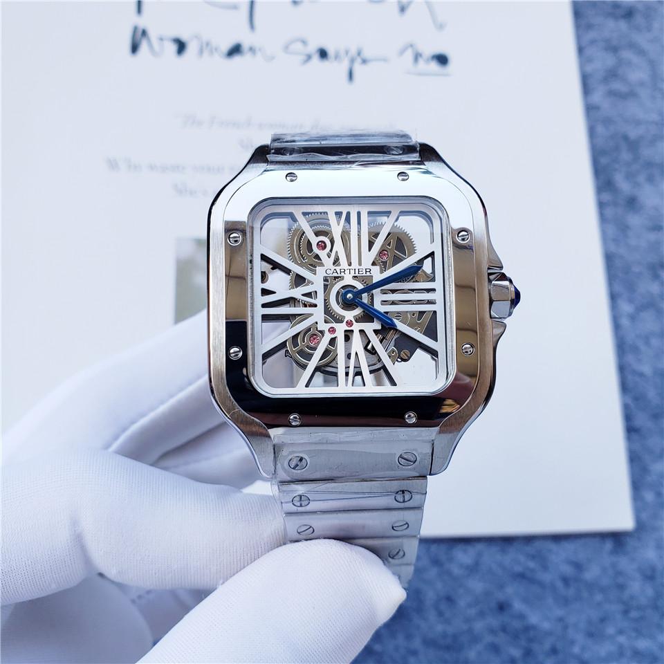 Replica Santos 904l Stainless Steel Quartz Watch 38mm-1