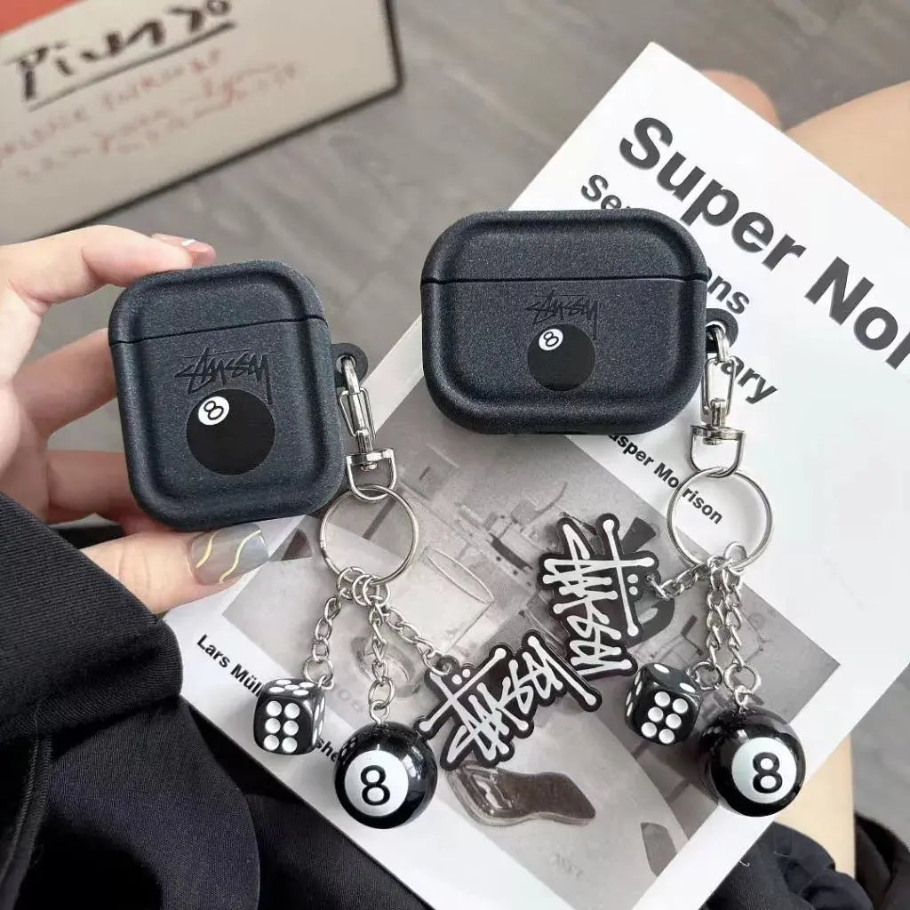 8-Ball AirPods Case with Keychain-s2 mysite