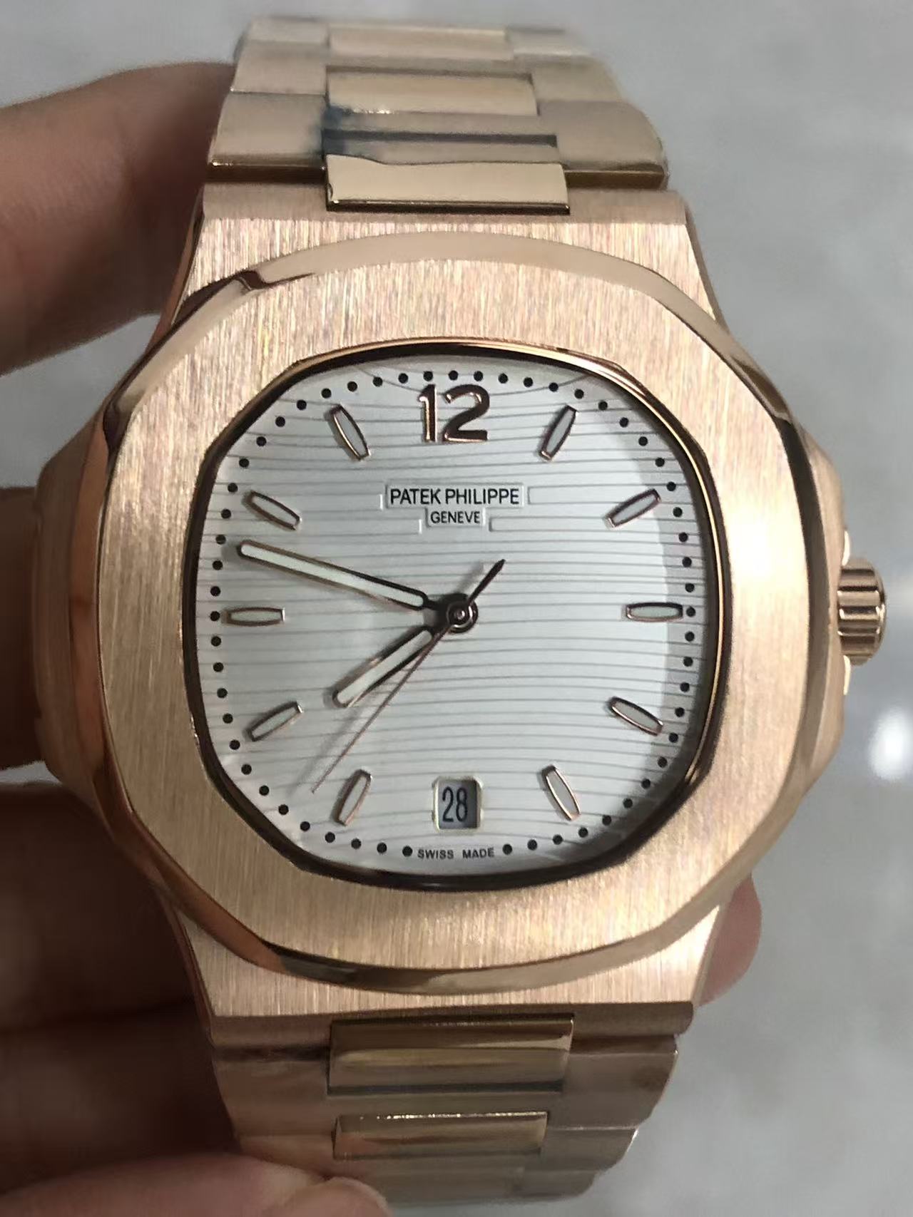 Replica 7118/1R-001 Stainless Steel Automatic Mechanical Watch 35mm