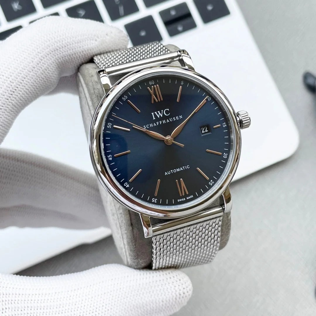 Replica Portofino Automatic IW356505 Steel White Dial Milanese Mesh Bracelet 40mm