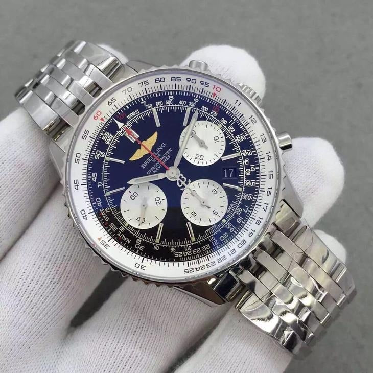 Replica Aviation Timing B01 46MM Stainless Steel Watch