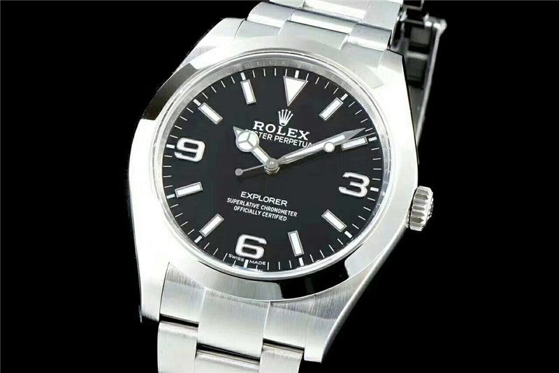 Luxury Automatic Watch for Men Mechanical Wristwatch Stainless Steel Explorer Oyster Perpetual 100301