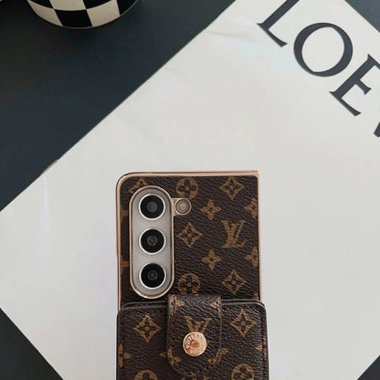 LUXURY ELECTROPLATING MONOGRAM CARD HOLDER CROSSBODY SAMSUNG Z FOLD CASE-1 mysite