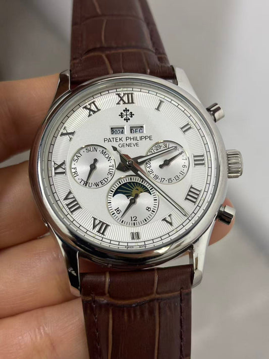 Replica Moon Phase Stainless Steel Automatic Mechanical Watch 40mm