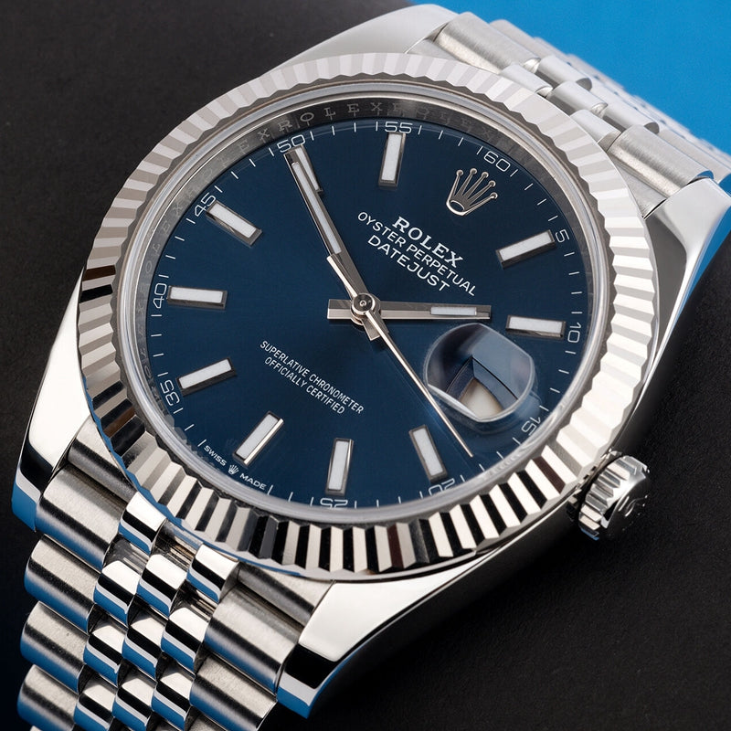 Automatic Watch for Men Replica DateJust Blue Dial 40mm