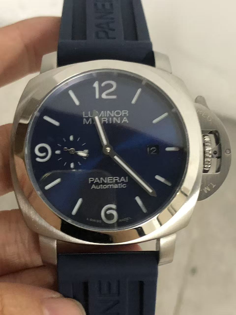 Replica LUMINOR 904l  Rubber Strap Automatic Mechanical Watch Mens Watches 45MM