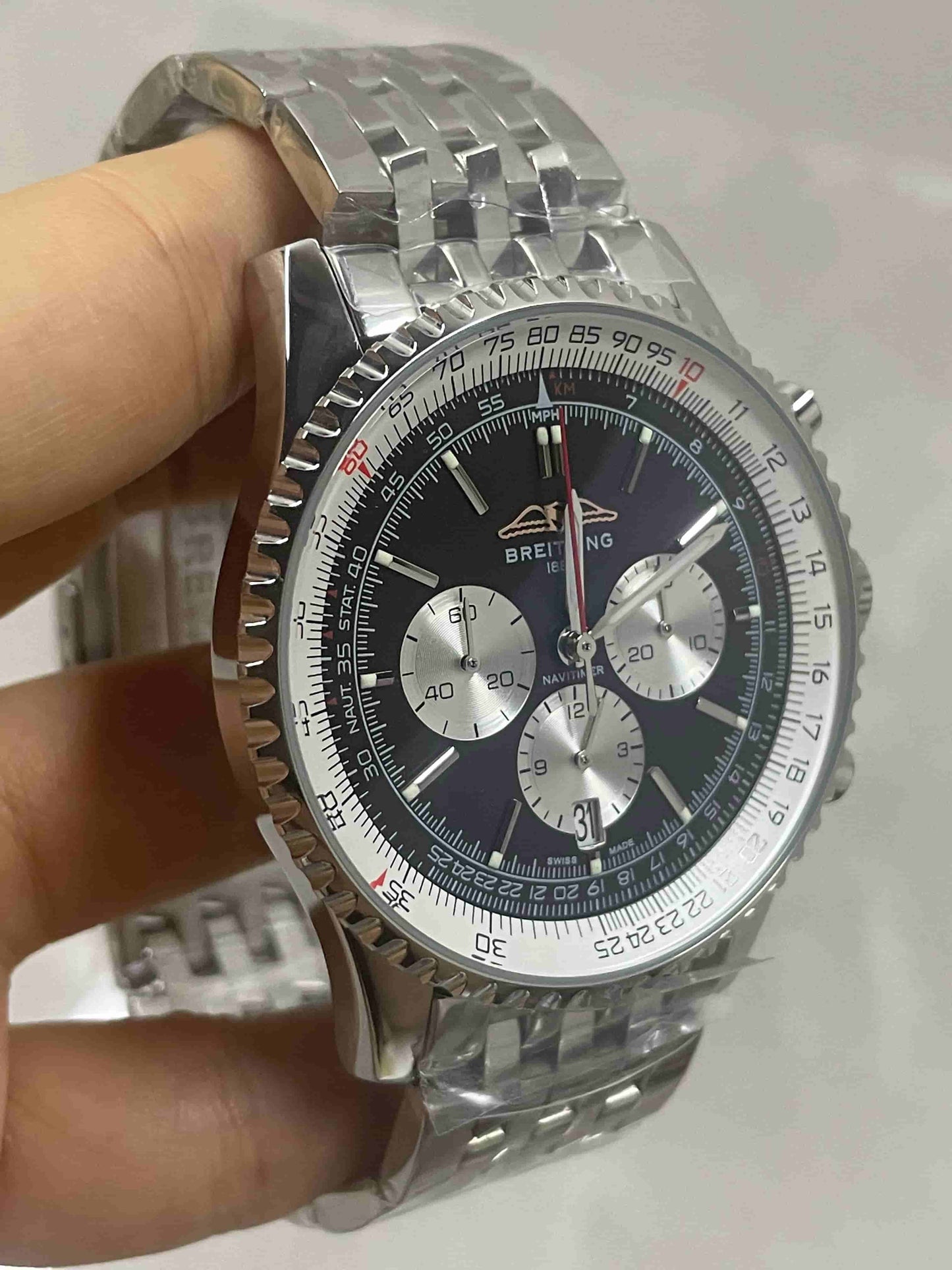 Replica Stainless Steel Japanese Vk63 Quartz Movement Watch BL49